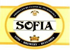 SOFIA PRODUCED BY CLASSICAL TECHNOLOGY LOM . BREWERY . BULGARIA