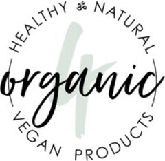 4 organic HEALTHY & NATURAL VEGAN PRODUCTS