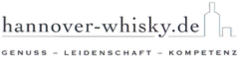 hannover-whisky.de GENUSS - LEIDENSCHAFT - KOMPETENZ Logo (DPMA, 11/05/2014)