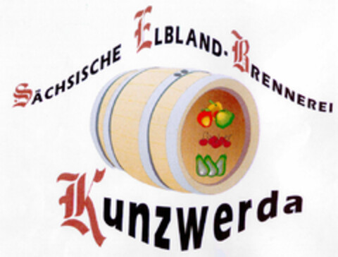 SÄCHSISCHE ELBLAND-BRENNEREI Kunzwerda Logo (DPMA, 29.05.1998)