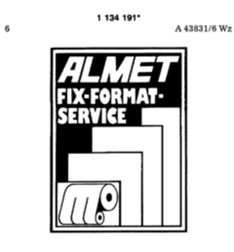 ALMET FIX-FORMAT-SERICE Logo (DPMA, 12/10/1987)