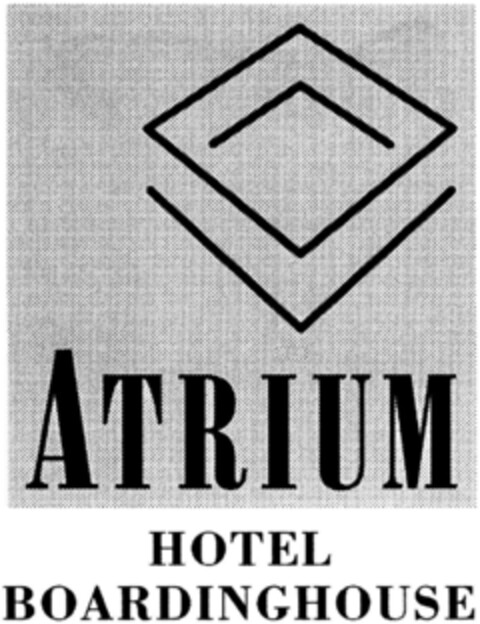 ATRIUM HOTEL BORDINGHOUSE Logo (DPMA, 05/27/1994)