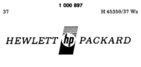 HEWLETT PACKARD (hp) Logo (DPMA, 02.04.1979)