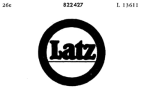Latz Logo (DPMA, 06.11.1965)