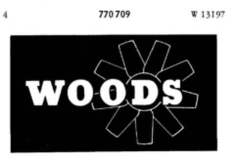 WOODS Logo (DPMA, 05.12.1961)