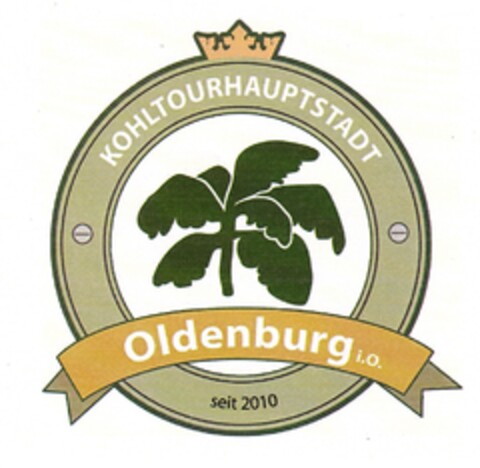 KOHLTOURHAUPTSTADT Oldenburg i.O. seit 2010 Logo (DPMA, 09/03/2010)