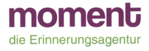 moment die Erinnerungsagentur Logo (DPMA, 07/07/2011)