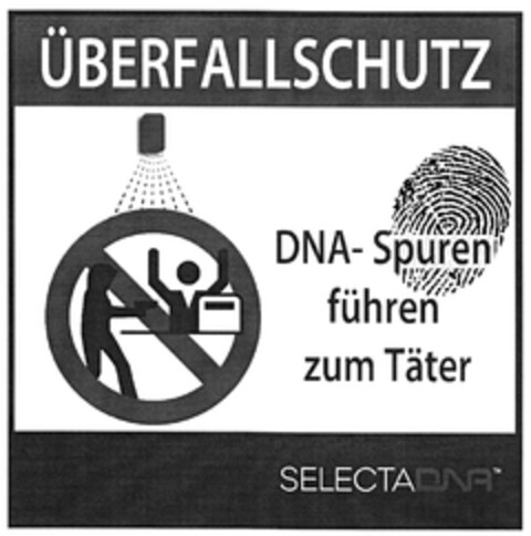 ÜBERFALLSCHUTZ DNA- Spuren führen zum Täter SELECTADNA Logo (DPMA, 14.03.2012)