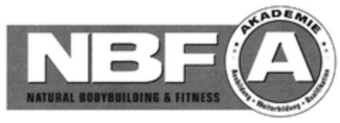 NBF NATURAL BODYBUILDING & FITNESS AKADEMIE A Ausbildung Weiterbildung Qualifikation Logo (DPMA, 03/10/2016)