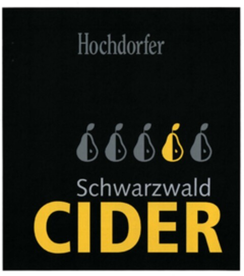 Hochdorfer Schwarzwald CIDER Logo (DPMA, 04/30/2016)