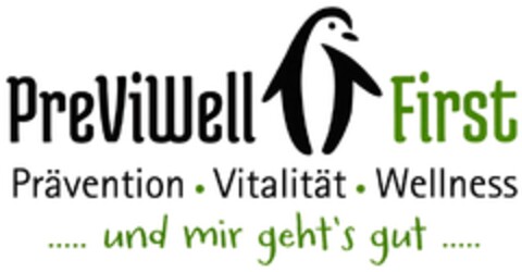 PreViWell First Prävention · Vitalität · Wellness ..... und mir geht's gut ..... Logo (DPMA, 06.09.2016)