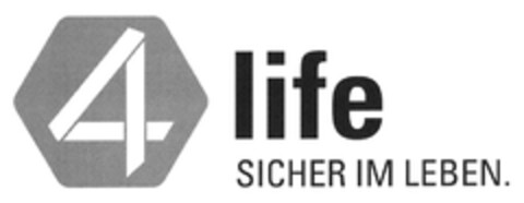 4 life SICHER IM LEBEN. Logo (DPMA, 03/06/2018)