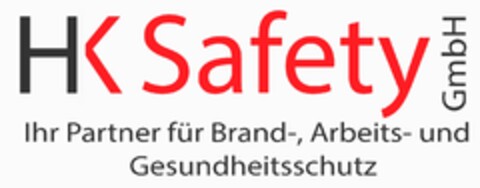 HK Safety GmbH Ihr Partner für Brand-, Arbeits-, und Gesundheitsschutz Logo (DPMA, 10/09/2020)