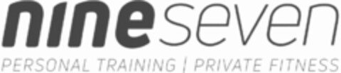 nine seven PERSONAL TRAINING / PRIVATE FITNESS Logo (DPMA, 05.11.2024)