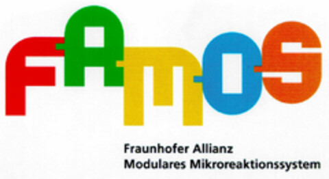 FAMOS Fraunhofer Allianz Modulares Mikroreaktionssystem Logo (DPMA, 02/19/2002)