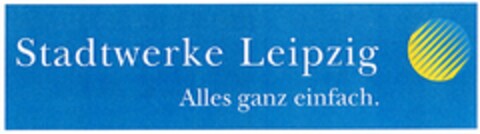 Stadtwerke Leipzig Alles ganz einfach. Logo (DPMA, 16.04.2004)