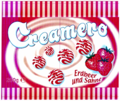 Creamero Erdbeer und Sahne Logo (DPMA, 06/25/2004)