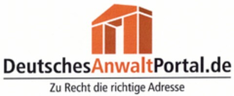DeutschesAnwaltPortal.de Zu Recht die richtige Adresse Logo (DPMA, 10.07.2006)