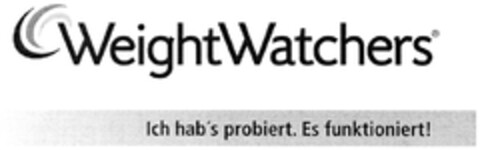 WeightWatchers Ich hab's probiert. Es funktioniert! Logo (DPMA, 30.01.2007)