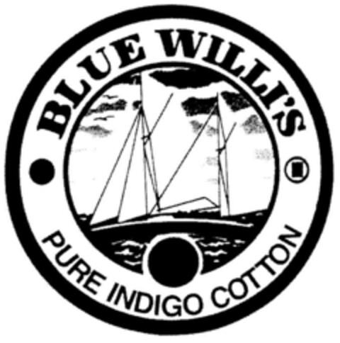 BLUE WILLI`S PURE INDIGO COTTON Logo (DPMA, 11/19/1994)