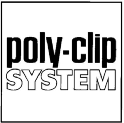poly-clip SYSTEM Logo (DPMA, 28.11.1995)