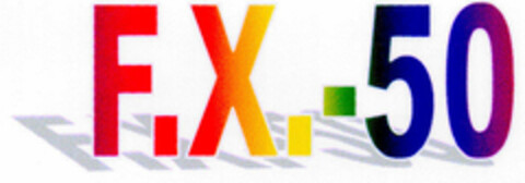 F.X.-50 Logo (DPMA, 02.07.1998)