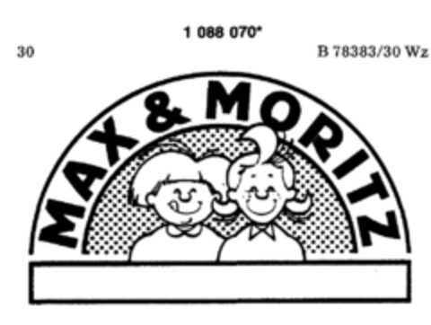 MAX & MORITZ Logo (DPMA, 20.12.1985)