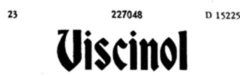 Viscinol Logo (DPMA, 05.07.1918)