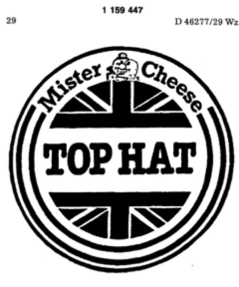 TOP HAT Mister Cheese Logo (DPMA, 21.03.1989)