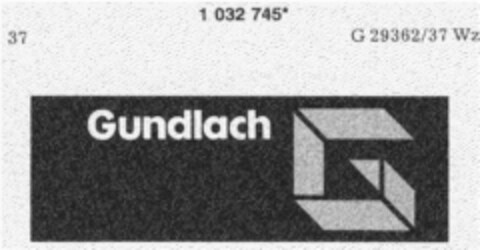 Gundlach G Logo (DPMA, 17.02.1982)