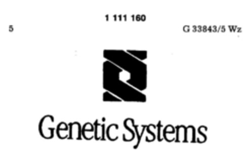 Genetic Systems Logo (DPMA, 13.12.1986)