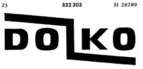 DOKO Logo (DPMA, 02.06.1966)