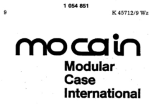 mo ca in Modular Case International Logo (DPMA, 04.05.1983)
