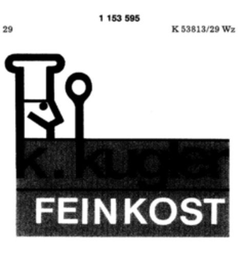 k. kugler FEINKOST Logo (DPMA, 30.12.1988)