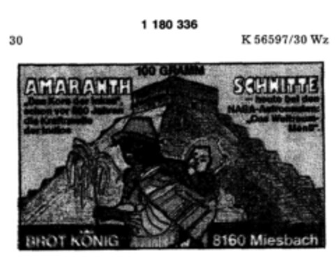 AMARANTH SCHNITTE Logo (DPMA, 07.08.1990)