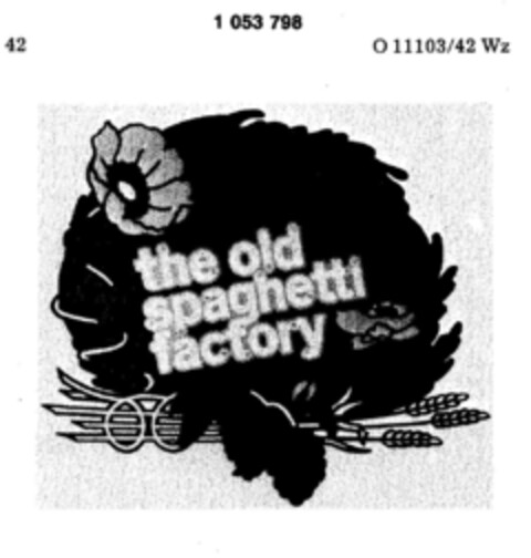 the old spaghetti factory Logo (DPMA, 28.01.1983)