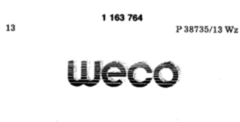 weco Logo (DPMA, 02.11.1989)