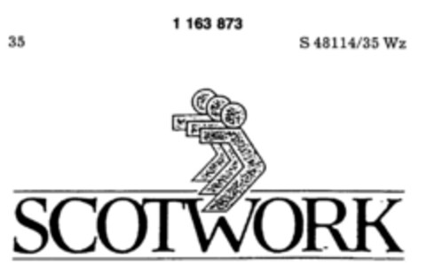SCOTWORK Logo (DPMA, 16.03.1989)