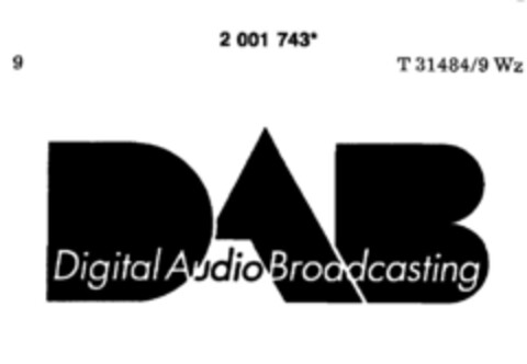 DAB Digital Audio Broadcasting Logo (DPMA, 07.03.1991)