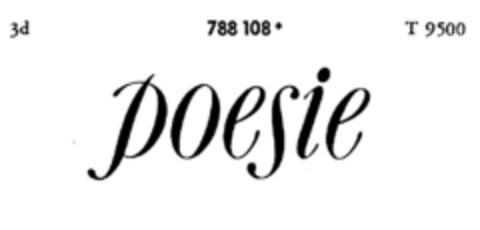 poesie Logo (DPMA, 02/27/1964)