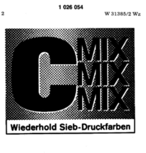 C MIX Wiederhold Sieb Druckfarben Logo (DPMA, 03/18/1981)