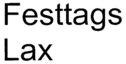 Festtags Lax Logo (DPMA, 04/17/2000)