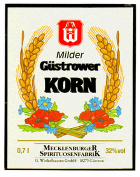 Milder Güstrower KORN Logo (DPMA, 15.06.2001)