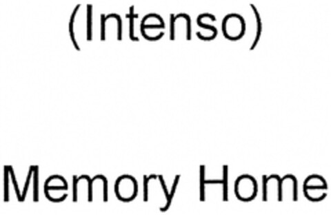 (Intenso) Memory Home Logo (DPMA, 26.07.2011)