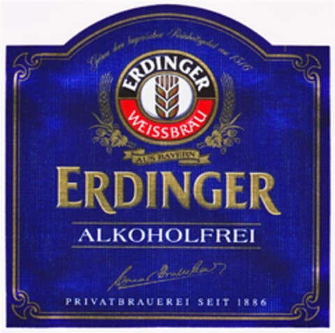 ERDINGER ALKOHOLFREI Logo (DPMA, 14.12.2012)