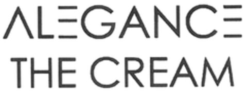 ALEGANCE THE CREAM Logo (DPMA, 11.04.2014)