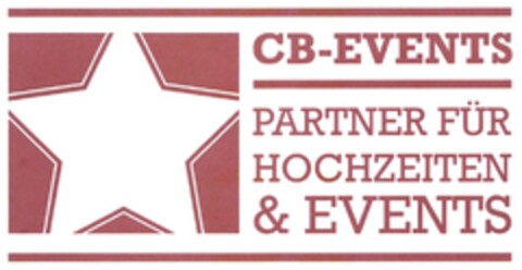 CB-EVENTS PARTNER FÜR HOCHZEITEN & EVENTS Logo (DPMA, 22.06.2018)