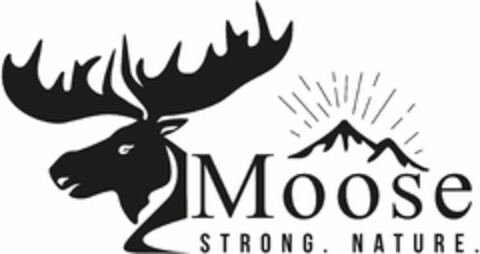 Moose STRONG.  NATURE. Logo (DPMA, 03/30/2020)