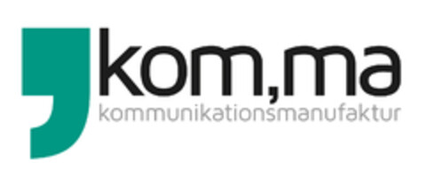 kom,ma kommunikationsmanufaktur Logo (DPMA, 04.05.2022)