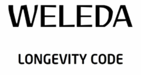 WELEDA LONGEVITY CODE Logo (DPMA, 08/29/2024)